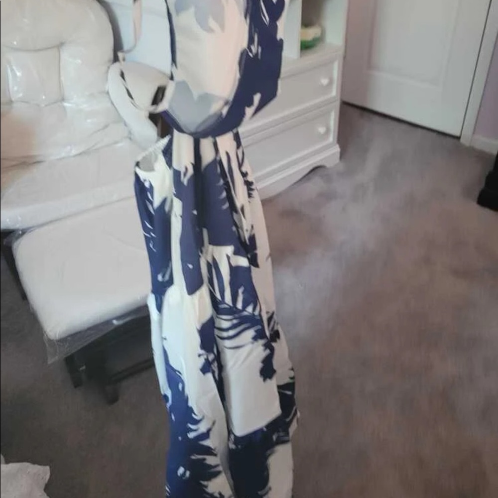 Floral Print Tie Back Cami Dress - Picture 4 of 12